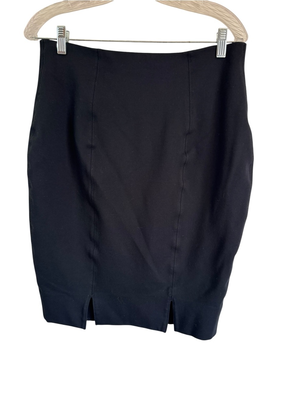 Spanx The Perfect Black Ponte Pencil Skirt 20269R Black - Size Large - Picture 4 of 11